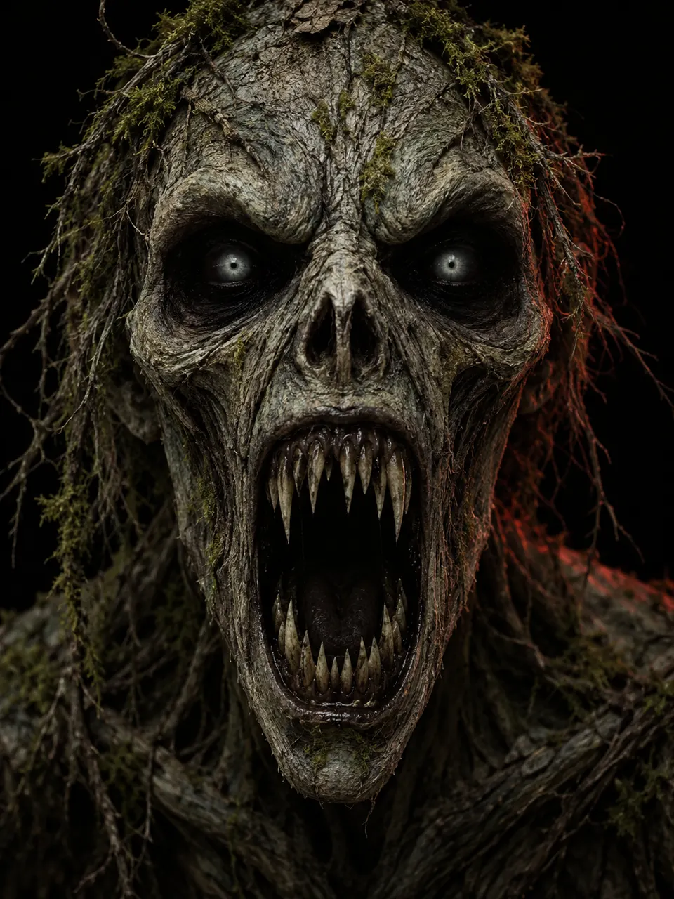 A screaming forest monster